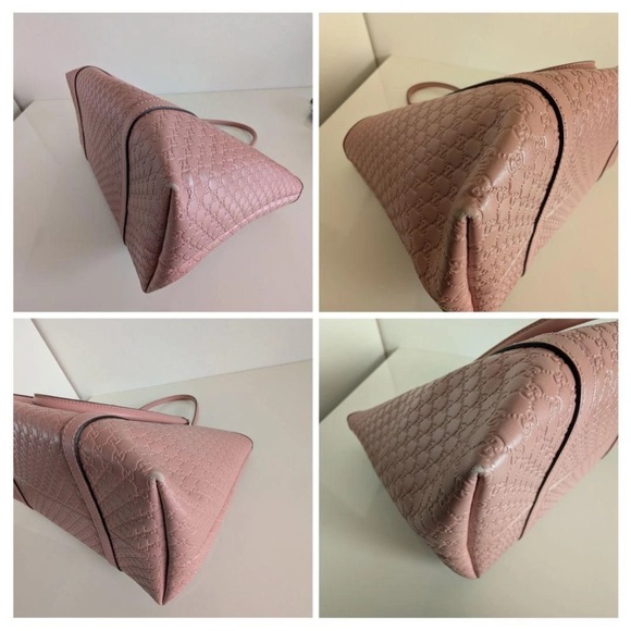 Gucci Dusty Pink Embossed Tote Bag - Picture 8 of 10